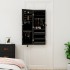 Espejo con joyero y luces LED para pared