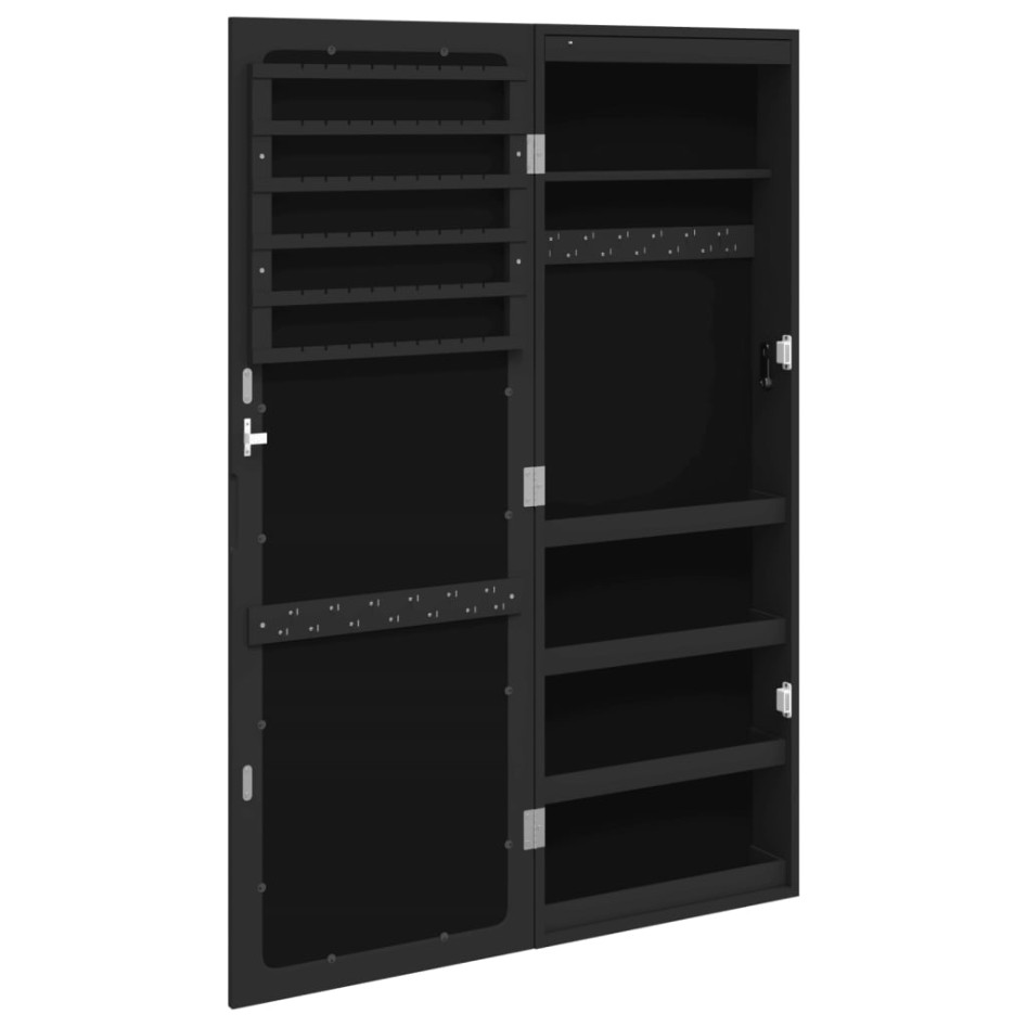 Espejo con joyero y luces LED para pared