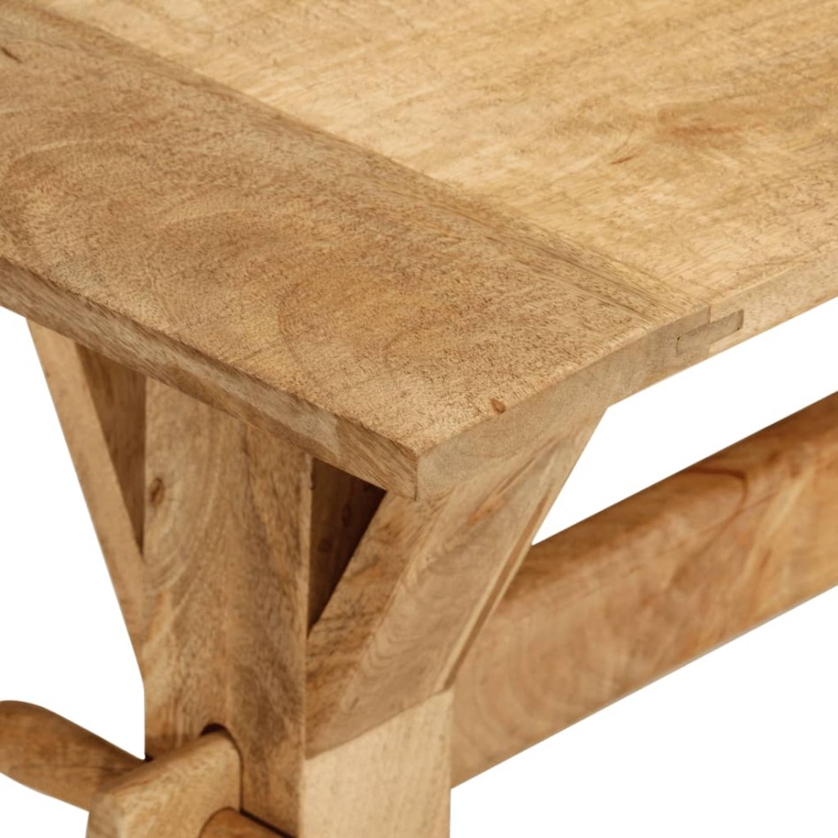 Banco de madera maciza de mango 110x35x46