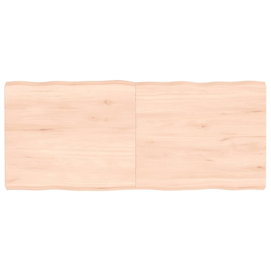 Tablero de mesa madera maciza borde natural 140x60x(2-6)