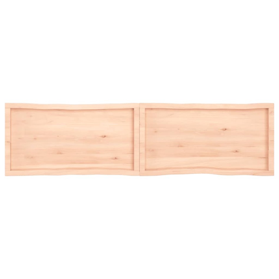 Tablero de mesa madera maciza borde natural 200x50x(2-6)