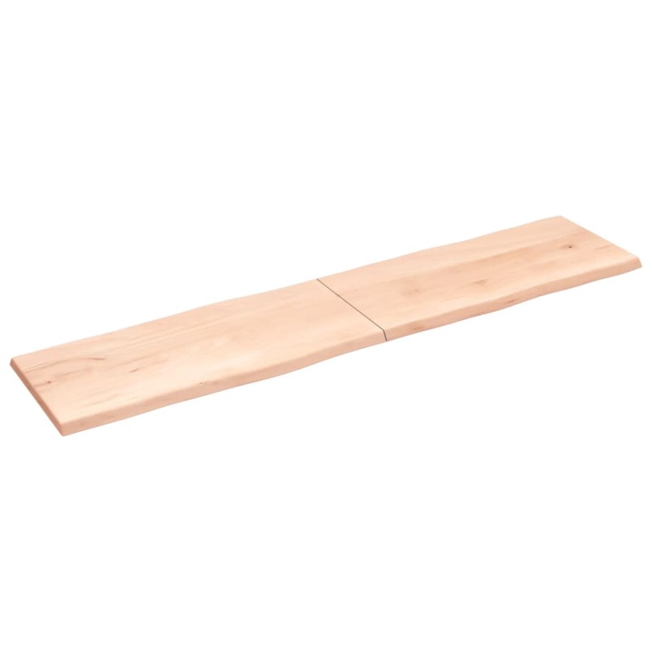 Tablero de mesa madera maciza borde natural 220x50x(2-4)