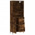 Aparador alto madera contrachapada roble ahumado 69,5x34x180