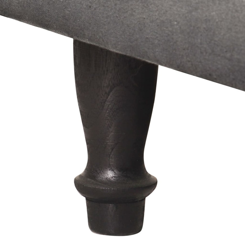 Sillón diseño de cubo de cuero auténtico y lona