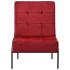 Silla de relajación de terciopelo color vino tinto 65x79x87