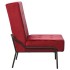 Silla de relajación de terciopelo color vino tinto 65x79x87