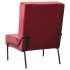 Silla de relajación de terciopelo color vino tinto 65x79x87