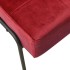 Silla de relajación de terciopelo color vino tinto 65x79x87