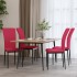 Sillas de comedor 4 unidades terciopelo rojo