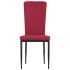 Sillas de comedor 4 unidades terciopelo rojo