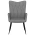 Silla de relajación de tela gris