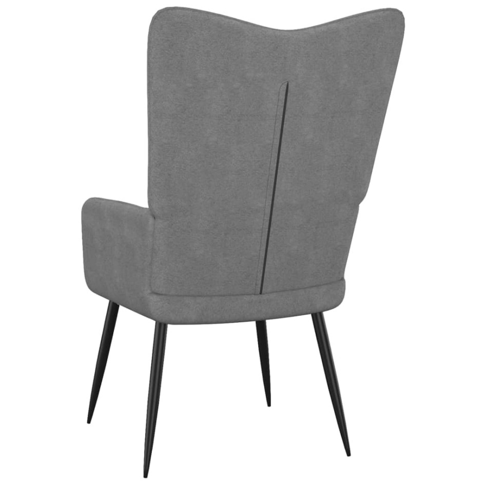 Silla de relajación de tela gris