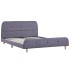 Estructura de cama de tela gris claro 140x200