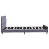 Estructura de cama de tela gris claro 140x200