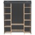 Armario de tela gris 135x40x170