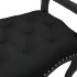 Banco de terciopelo negro 80x45x60