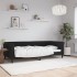 Sofá cama terciopelo negro 90x200
