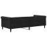 Sofá cama terciopelo negro 90x200
