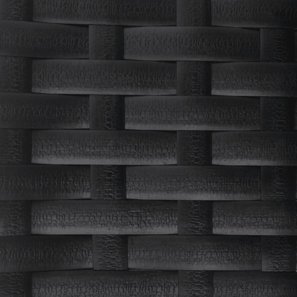 Sillón reclinable de jardín con cojines ratán sintético