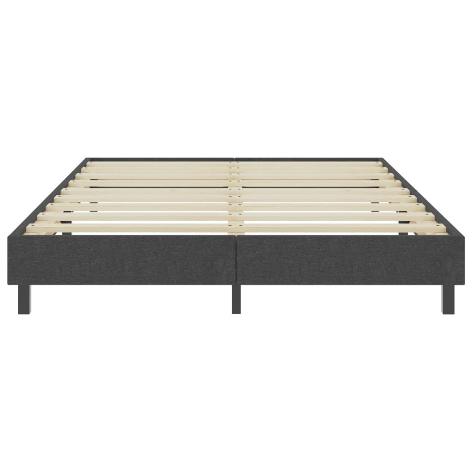 Estructura de cama Box Spring tela gris 160x200