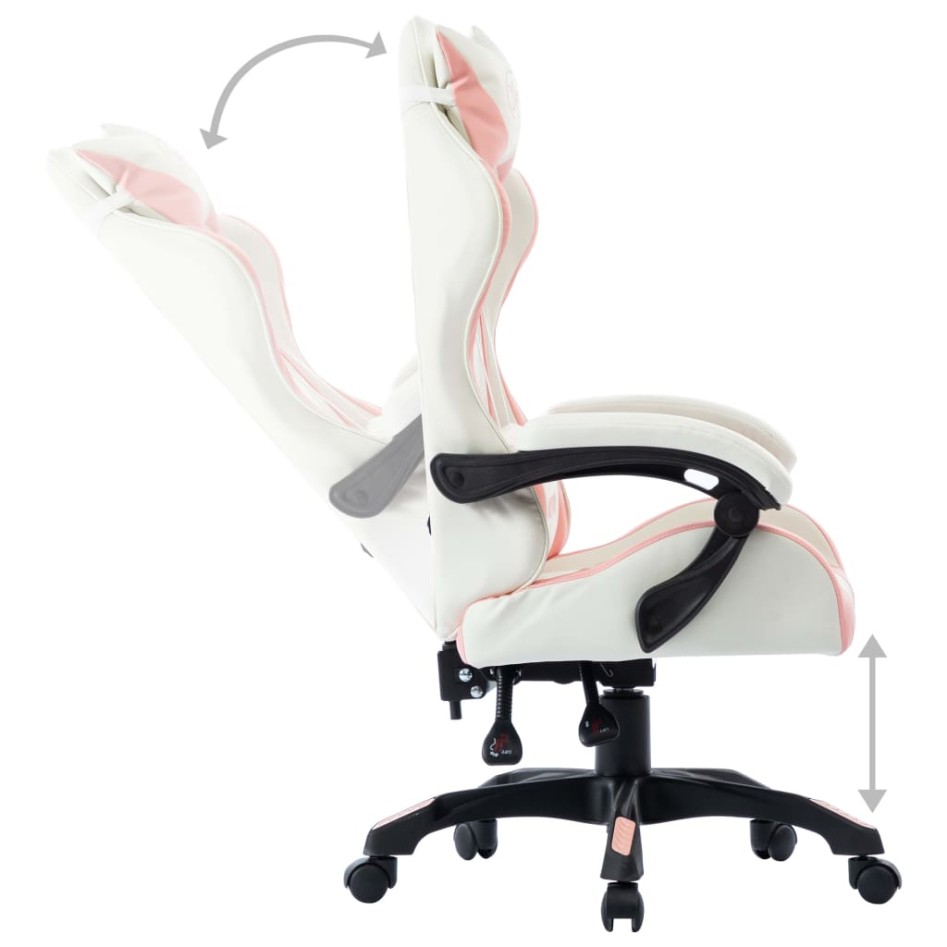 Silla gaming de cuero sintético