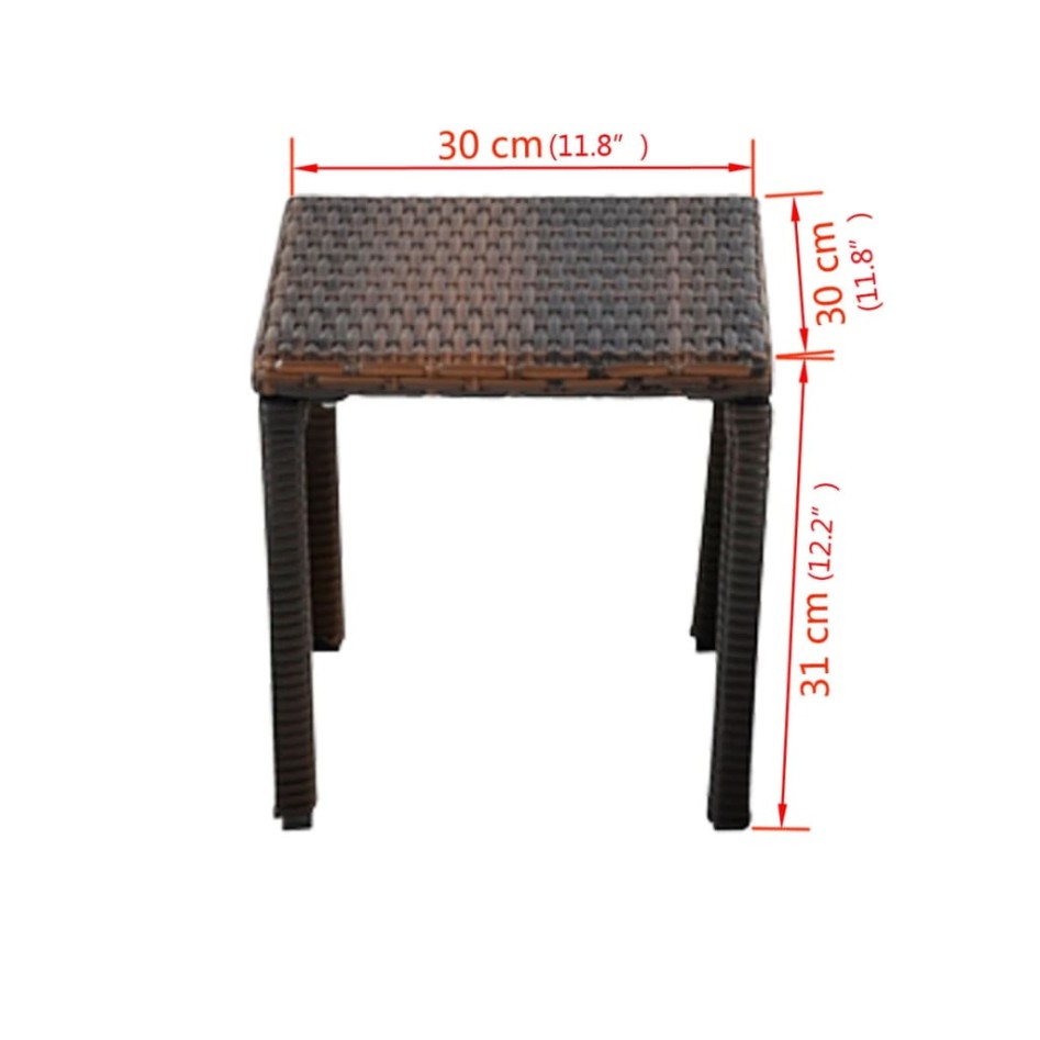 Tumbonas con mesita ratán sintético