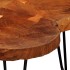 Mesa de centro con 4 troncos madera maciza de sheesham 35