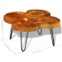 Mesa de centro con 4 troncos madera maciza de sheesham 35