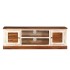 Mueble para TV de madera maciza de mango 120x30x40
