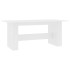 Mesa de comedor de madera de ingeniería blanco 180x90x76