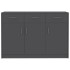Aparador de madera contrachapada gris 110x30x75