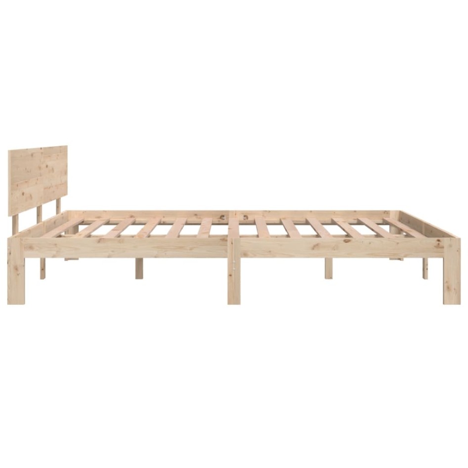 Estructura de cama de madera maciza de pino 160x200