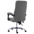 Silla de oficina de masaje de cuero sintético gris