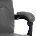 Silla de oficina de masaje de cuero sintético gris