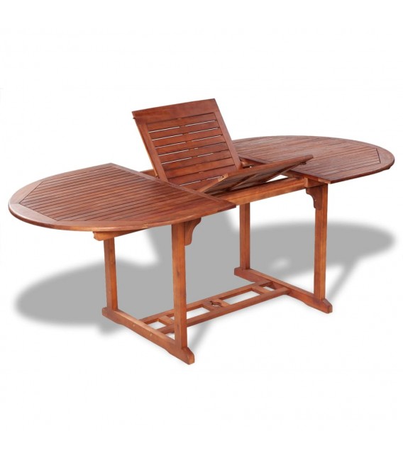 Mesa de jardín madera maciza de acacia 200x100x74 cm Modelo Cusi XL