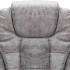 Silla de oficina de masaje piel de ante sintética gris
