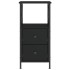 Mesitas de noche 2 uds madera de ingeniería negro 34x35,5x70
