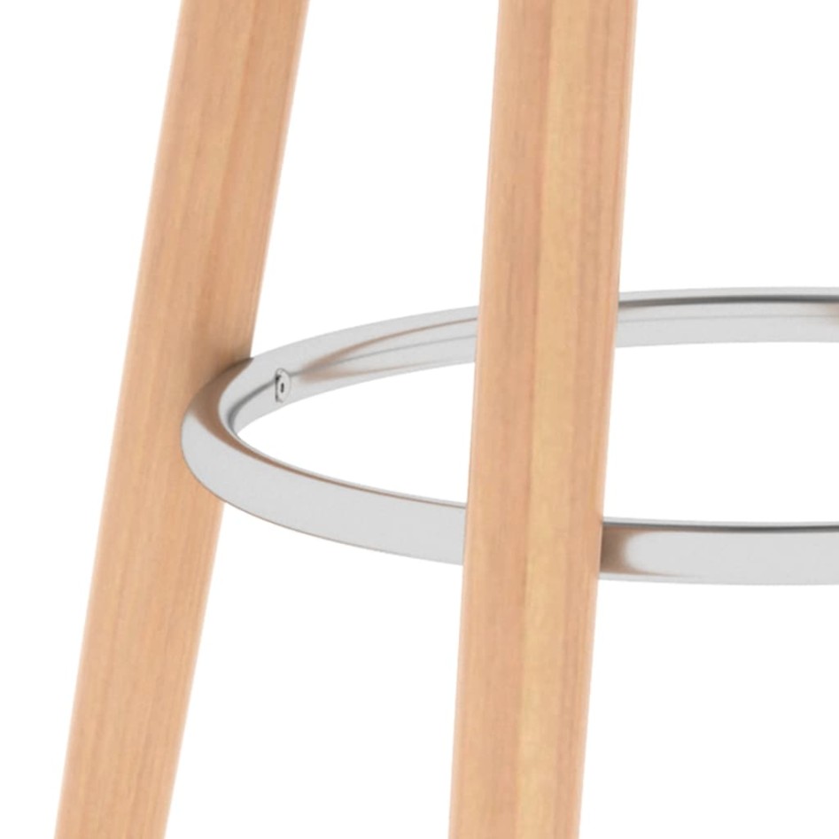 Taburetes de cocina 2 unidades tela gris