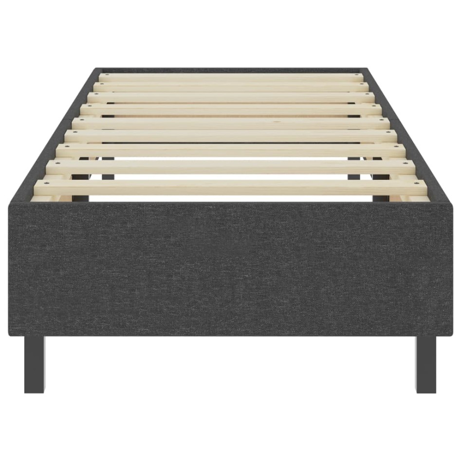 Estructura de cama Box Spring tela gris 100x200