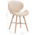 Sillas de comedor 2 uds cuero sintético y madera curvada