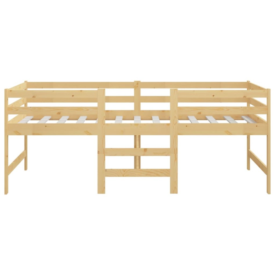 Estructura de cama madera maciza de pino 90x200