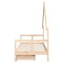 Estructura de cama para niños con cajones madera pino 80x200