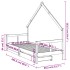 Estructura de cama para niños con cajones madera pino 80x200