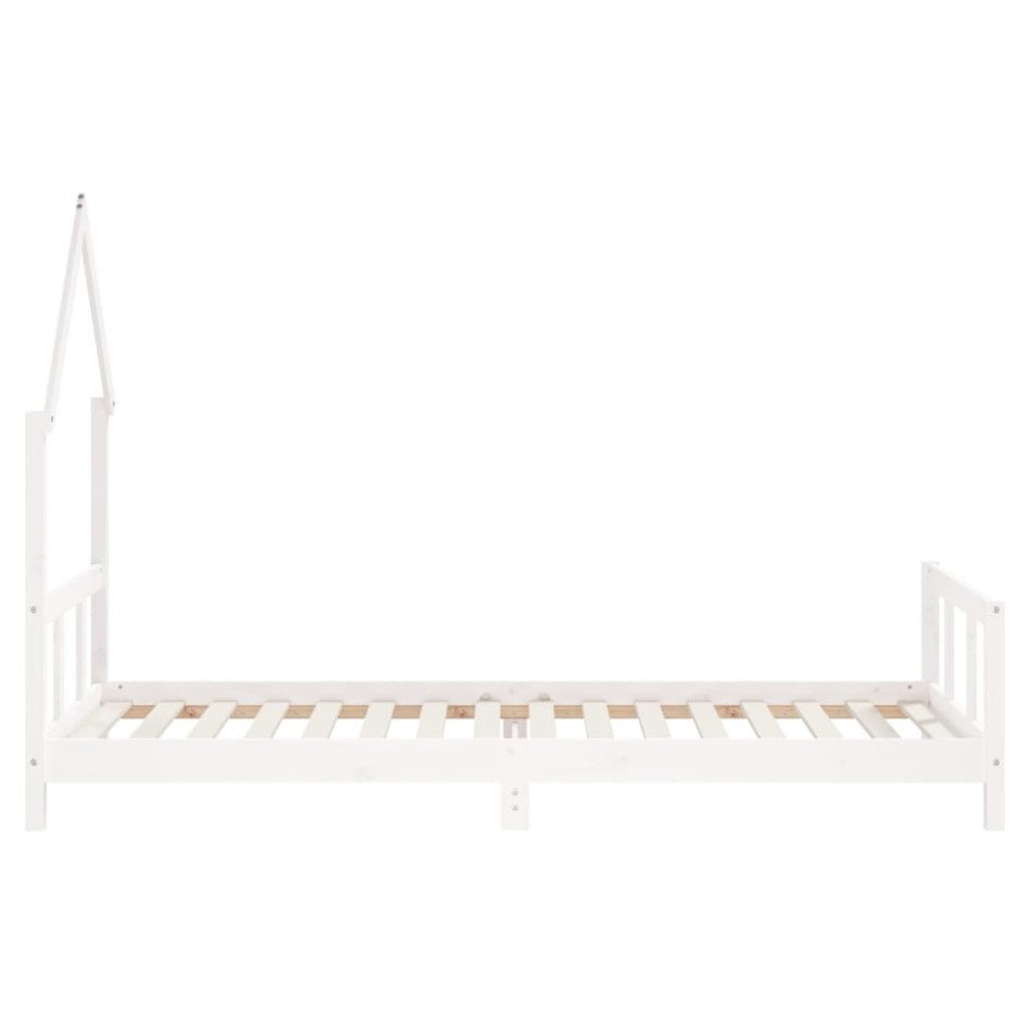 Estructura de cama para niños madera de pino blanco 90x200