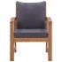 Muebles de jardín 4 piezas con cojines madera acacia