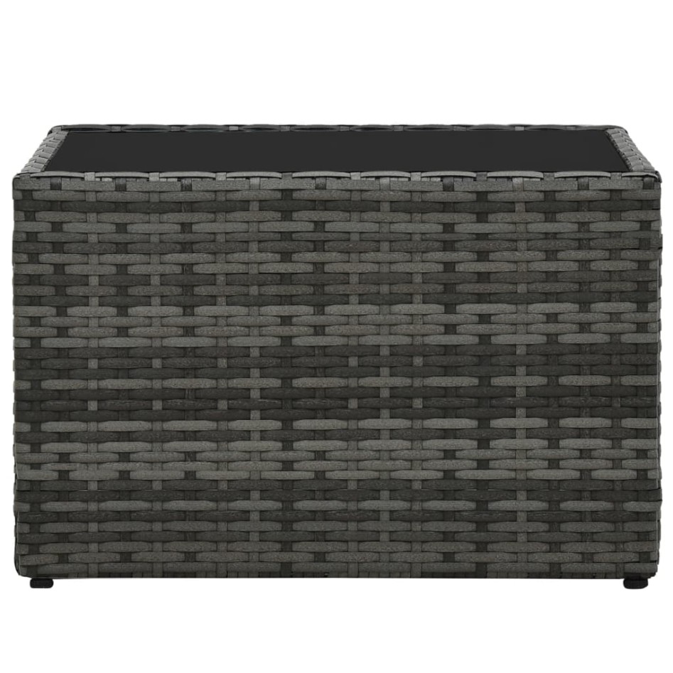 Set de muebles de jardín 5 pzas y cojines ratán sintético