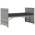 Set de muebles de jardín 5 pzas y cojines ratán sintético