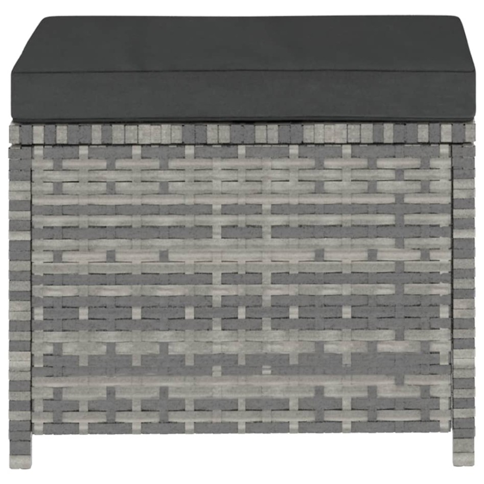 Set de muebles de jardín 5 pzas y cojines ratán sintético