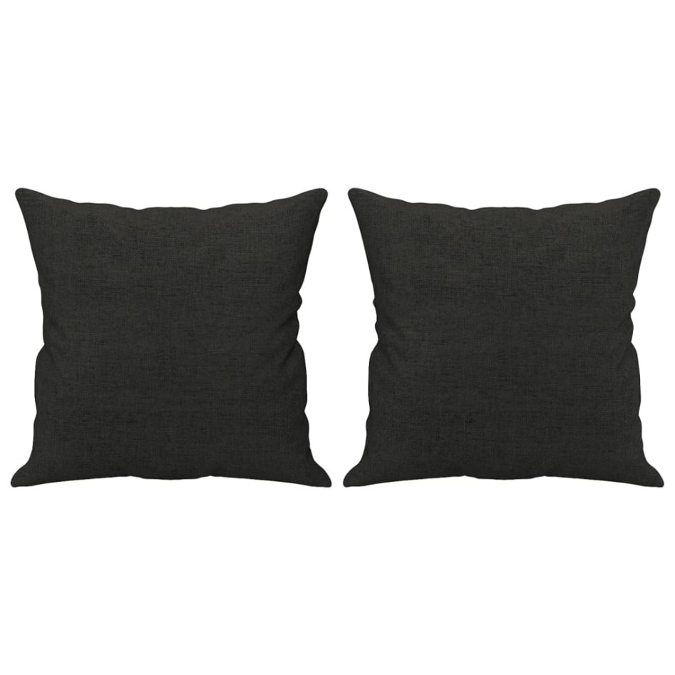 Sofá de 2 plazas con cojines tela negro 140