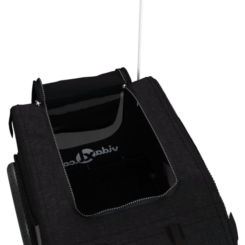 Remolque de bicicleta mascotas hierro tela Oxford